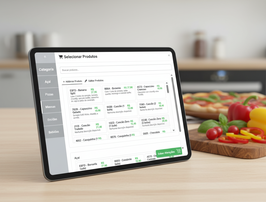 Gestão de cardápio